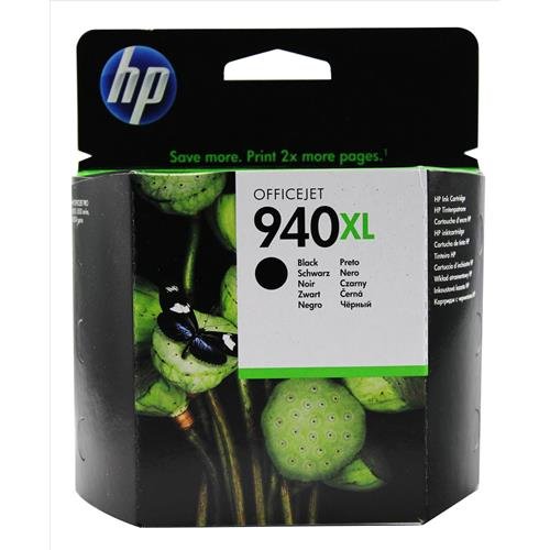 HP 940XL High Yield Black Original Ink Cartridge (C4906AE)