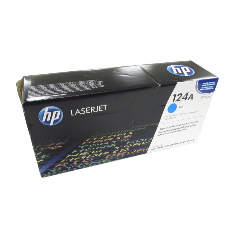 HP 124A Cyan (Q6001A) Original LaserJet Toner Cartridge