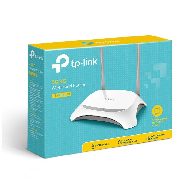 TP-Link TL-MR3420 3G/4G Wireless N Router – 300Mbps