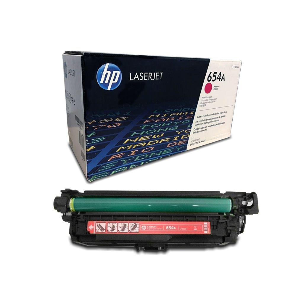HP 654A Magenta Original LaserJet Toner Cartridge, CF333A