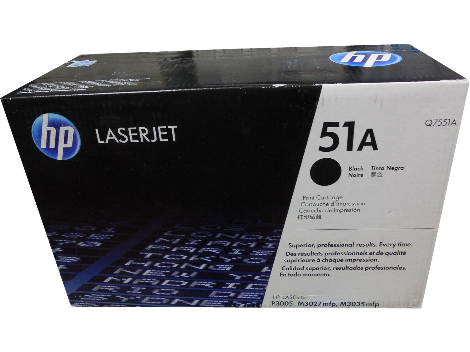 HP 51A Black Original LaserJet Toner Cartridge (Q7551A)