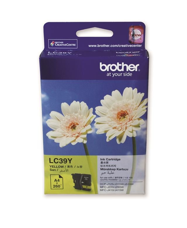 Brother LC39Y Yellow Ink Cartridge