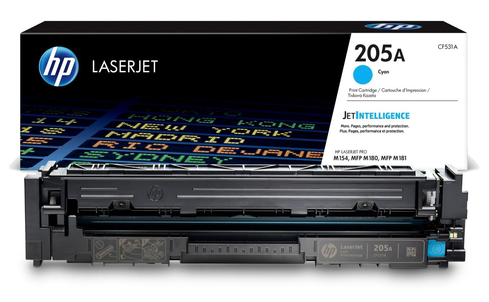 HP 205A Cyan Original LaserJet Toner Cartridge (CF531A)