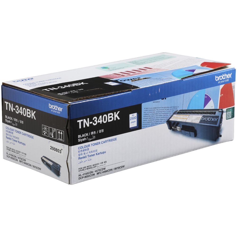 Brother TN-340BK Black Toner Cartridge