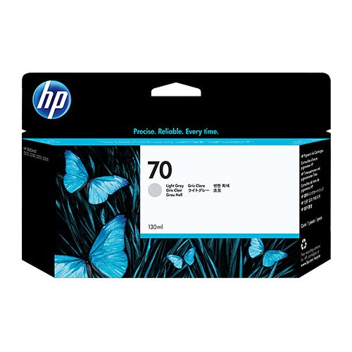 HP 70 Light Gray (130-ml) DesignJet Ink Cartridge