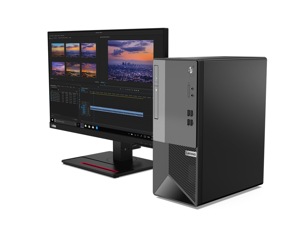 Lenovo DT V50T Core i7-10th Gen, 4GB Ram-1TB HDD + 18.5-inch Monitor