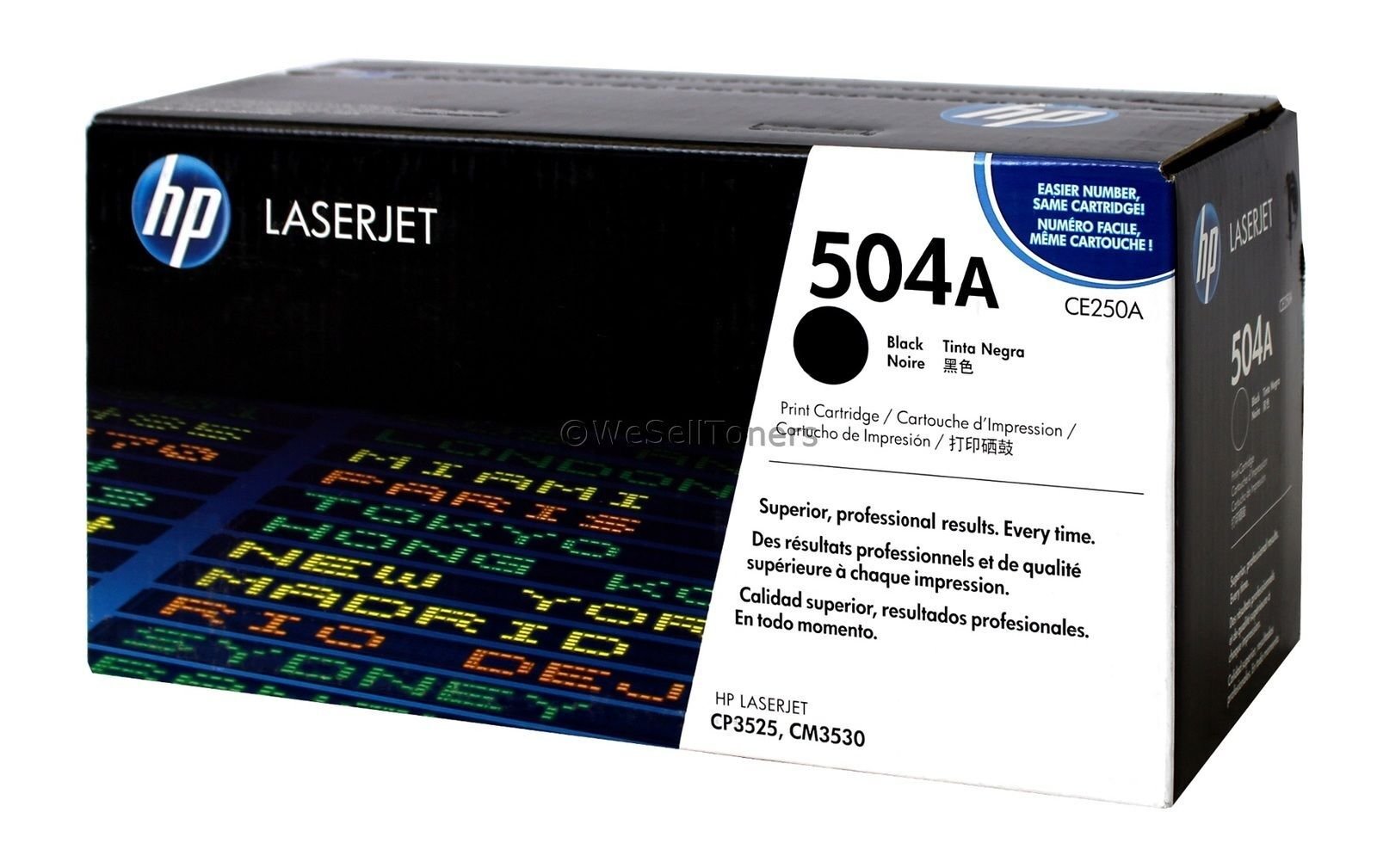 HP 504A Black Original LaserJet Toner Cartridge (CE250A)