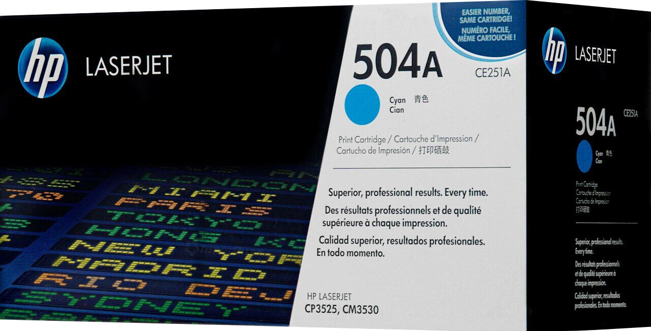 HP 504A Magenta Original LaserJet Toner Cartridge, CE253A