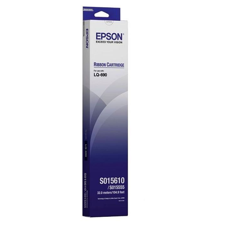 Epson SIDM Black Ribbon Cartridge for LQ-690 (C13S015610)