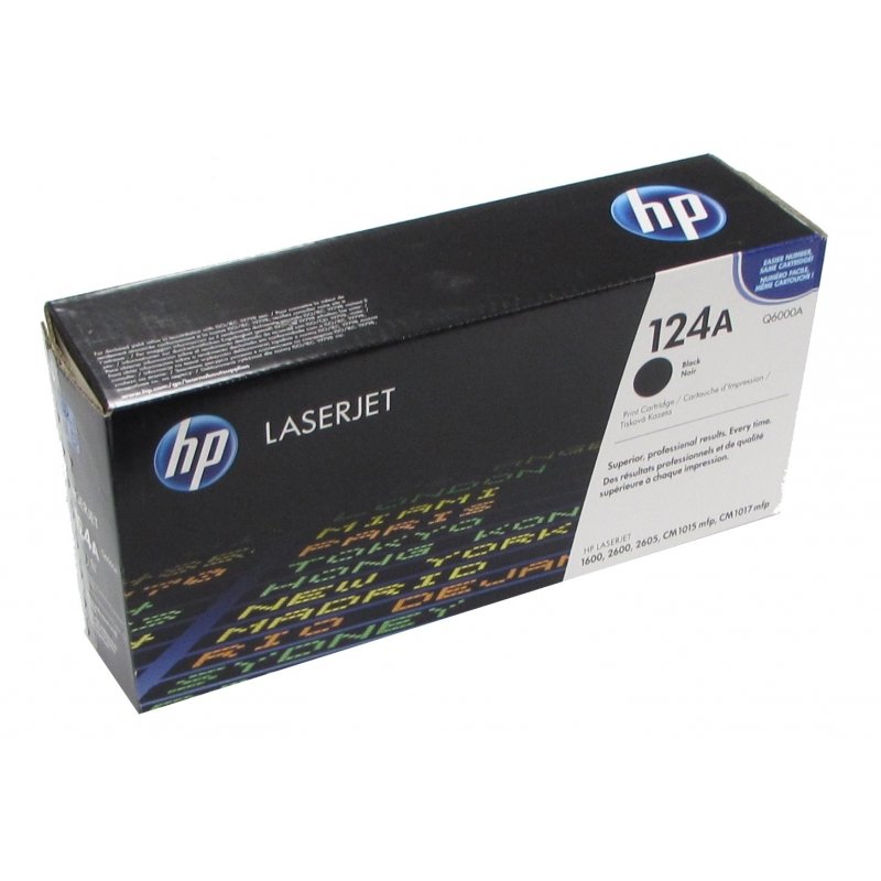 HP 124A Black (Q6000A) Original LaserJet Toner Cartridge