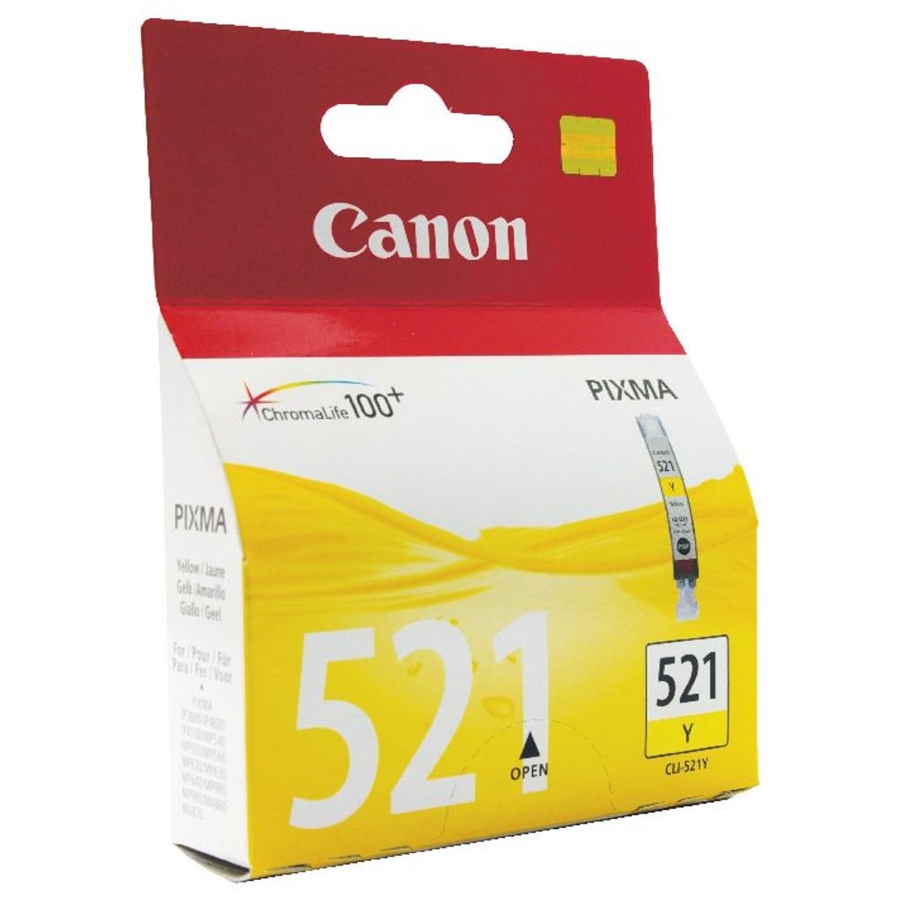 Canon CLI-521Y Yellow Ink Cartridge