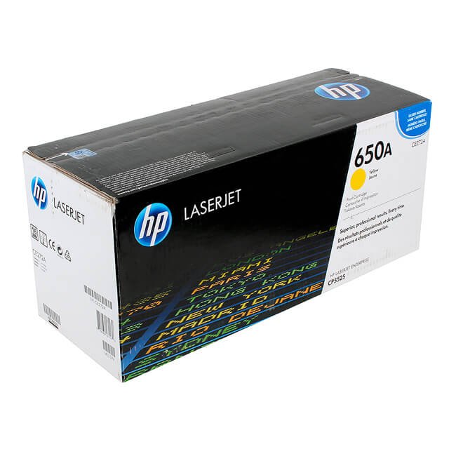 HP 650A (CE272A) Yellow Original LaserJet Toner Cartridge
