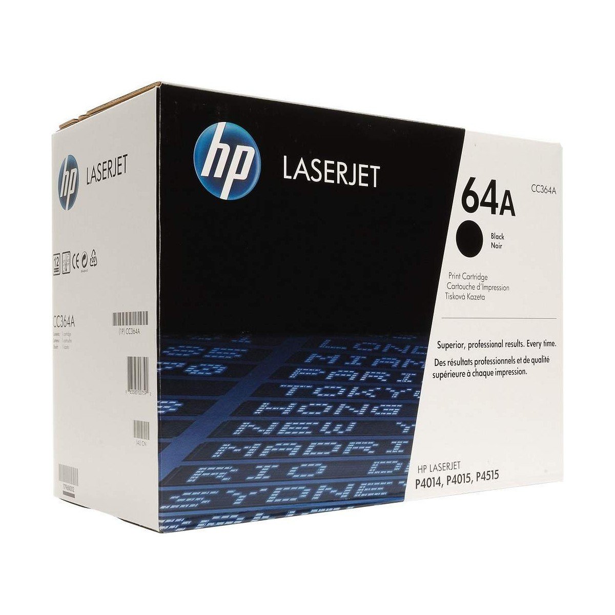HP 64A Black Original LaserJet Toner Cartridge (CC364A)