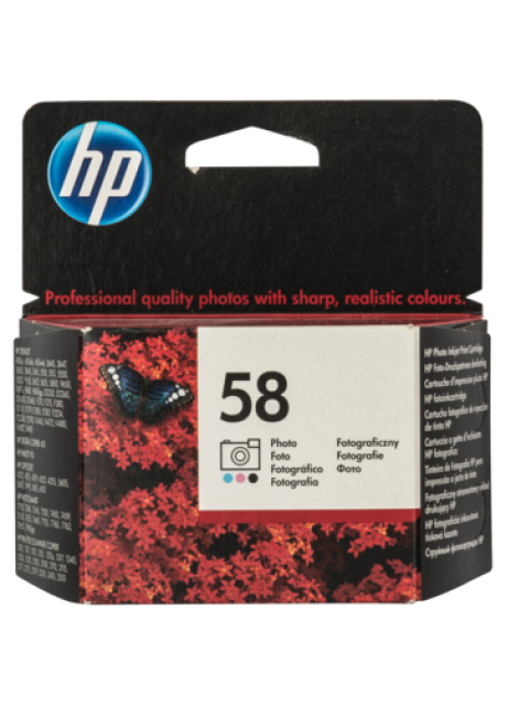 HP 58 Tri-color Photo Inkjet print cartridge
