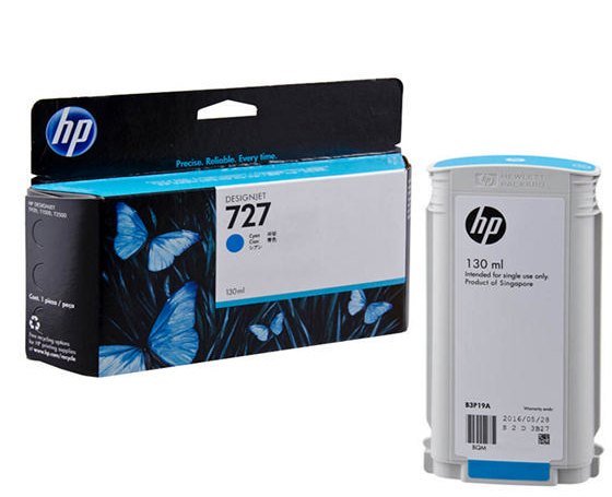 HP 727 Cyan (130-ml) DesignJet Ink Cartridge
