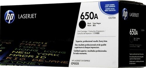 HP 650A Black (CE270A) Original LaserJet Toner Cartridge