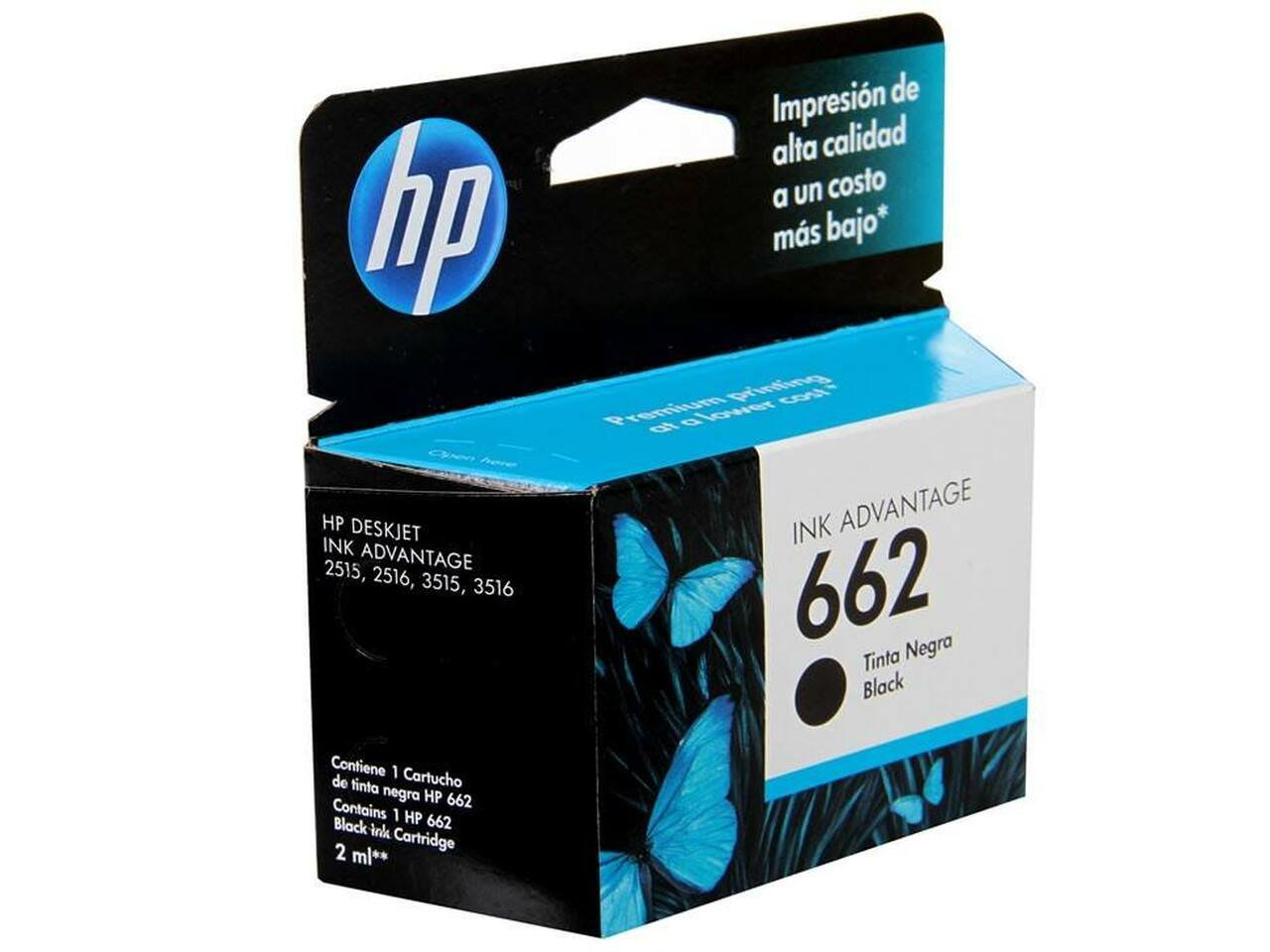 HP 662 Black Original Ink Advantage Cartridge (CZ103AL)