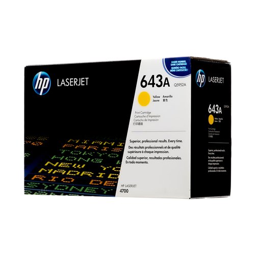 HP 643A Yellow (Q5952A) Original LaserJet Toner Cartridge