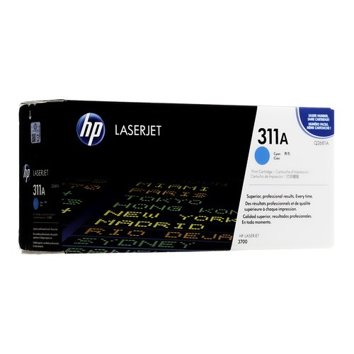 HP 311A Cyan Original LaserJet Toner Cartridge (Q2681A)