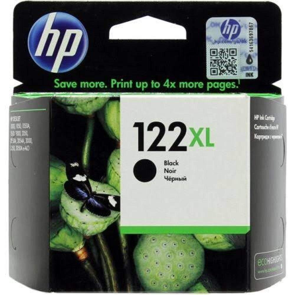 HP 122XL High Yield Black Original Ink Cartridge (CH563HE)