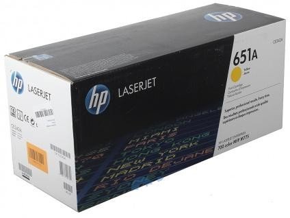 HP 651A Yellow Original LaserJet Toner Cartridge (CE342A)