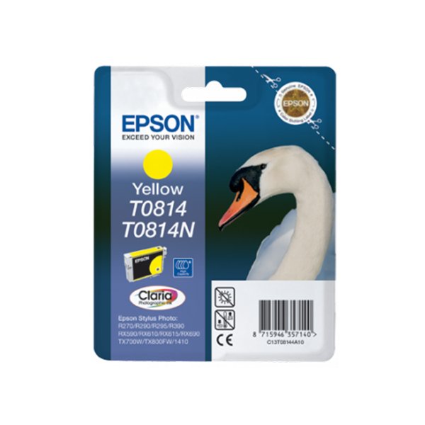 Epson T0814 Yellow Ink Cartridge (High Capacity)