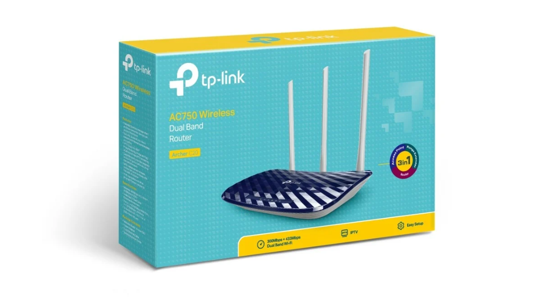 TP-Link Archer C20 AC750 Wireless Dual Band Router